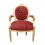 Louis XVI armchair red and gold
