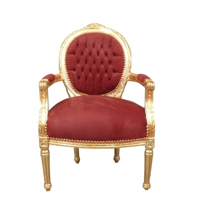 Karmstol Louis XVI medaljong - barock stol