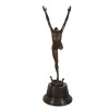 Statua in bronzo art deco ballerino con i serpenti - Mobili - 