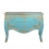 Large blue baroque chest of drawers