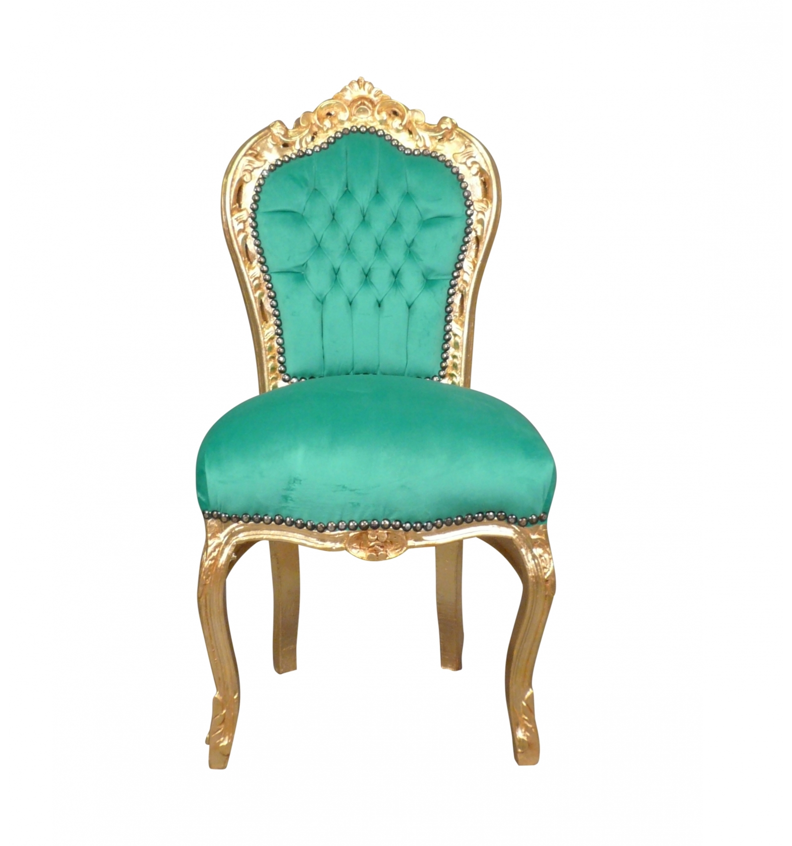 stoel in fluweel - Modern barok meubilair