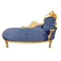 chaise longue baroque en velours