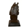 Bronzestatue der Büste eines Pferdes - Skulptur - 