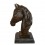 Bronze statue of the bust of a horse