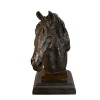 Estatua de bronce del busto de un caballo - Escultura - 