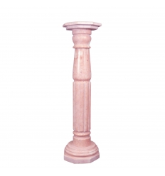 Pink marble column
