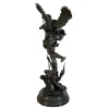 Sculpture bronze St Michel Terrassant le dragon 