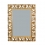 Miroir baroque en bois doré ajouré - H: 120 cm