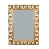 Miroir baroque en bois doré ajouré - H:120 cm