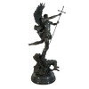 Scultura in bronzo di San michele che Uccide il drago - Statua - 