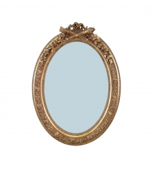 Louis XVI oval-shaped mirror - H: 90 cm