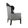 Barokní židle černá - a bílé ve stylu art deco nábytek - 
