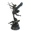 Escultura de bronce san michel terrassant el dragon