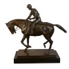 Statue bronze équestre - Le jockey