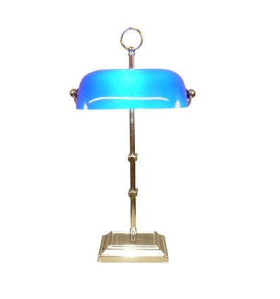 Lampe de banquier bleue Tiffany - Lampe pour le bureau Tiffany