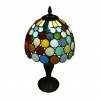 Lampe style Tiffany Arlequin - H: 43 cm