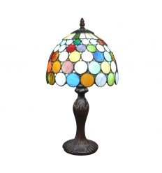 Lampada Tiffany Harlequin - H: 43 cm