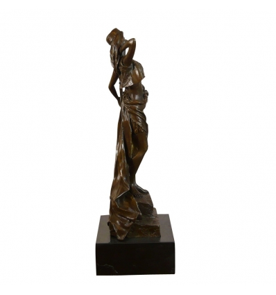 Terpsichore griekse godin Beeld in brons op de mythogie - 