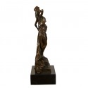 Terpsichore déesse Grecque - Statue en bronze sur la mythogie - 