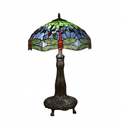 Duża lampa ważka w stylu Tiffany 