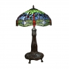 Grande lampada libellula in stile Tiffany art deco