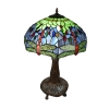 Duża lampa ważka w stylu Tiffany - art deco