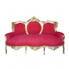 Rød barok sofa Madrid
