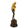 Sculpture en bronze orientaliste d'une femme 1920