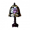 Lampe Tiffany de chevet avec une tulipe rose