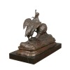 Szabadság-szobor bronz - két fogoly vadászat