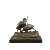 Bronzestatue - Die zwei Rebhühner