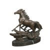 Hästar - brons skulptur - rid-statyer - 