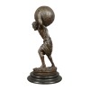 Statue en bronze d'Atlas - Sculpture - 