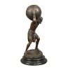 Bronzen Standbeeld Van Atlas Sculptuur - 