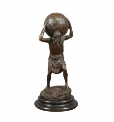 Brązowa statua Atlas