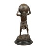 Estátua De Bronze Atlas Escultura - 