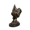 Statua in bronzo di un gallo Sculture e lampade Tiffany - 