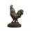 Statue en bronze d'un coq