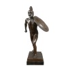 El gladiador romano - Estatua de bronce