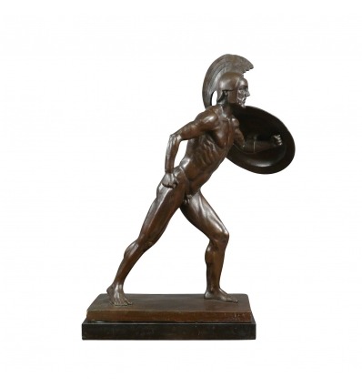 El gladiador romano - Estatua de bronce