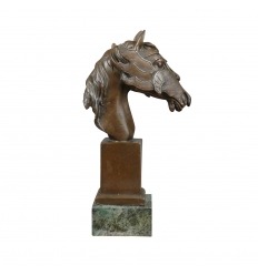 Bronzestatue - Büste eines Pferdes
