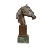 Bronzestatue - Büste eines Pferdes