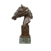Brons - byst av en häst skulptur