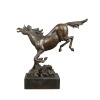 Ló - lovas szobor bronz szobra - 
