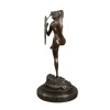 Art Deco Bronze Skulptur - Statuen und Möbel im alten Stil - 