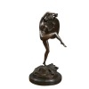 Art deco brons skulptur - statyer och möbler av gammal stil - 