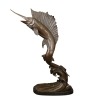 Große Bronzestatue eines Fisches - Schwertfisch