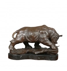 Bronzestatue - Das Nashorn