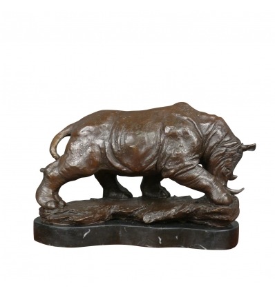 sculpture bronze - Le Rhinocéros - Sculptures en bronze - 