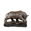 Bronzeskulptur - Das Nashorn - Statuen